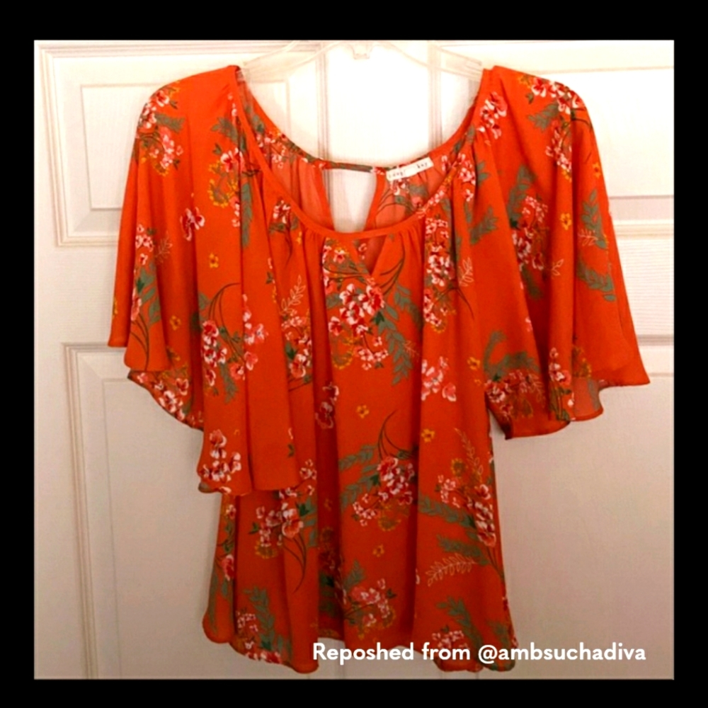 Floral Short Sleeve Top